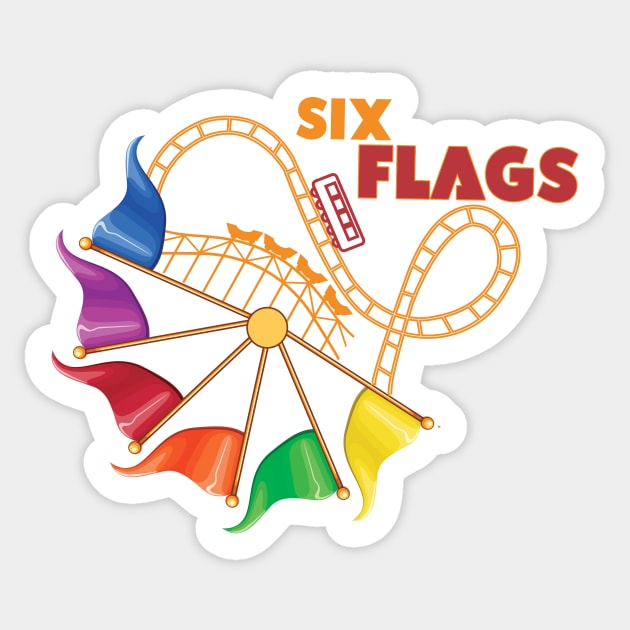 Six Flags Great Adventure Sticker by Ras-man93